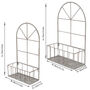 Set Of Two Iron Arch Wall Planters, thumbnail 2 of 4