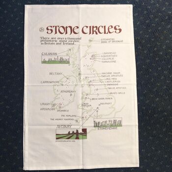 Stone Circles Map Tea Towel, 2 of 3