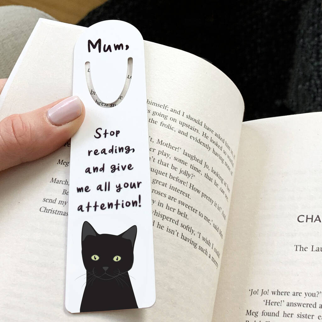 Funny 'Cat Mum' Personalised Bookmark, 1 of 3