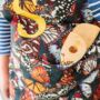 The Butterfly House Apron In Teal Blue, thumbnail 1 of 5
