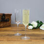 Personalised Mrs And Mrs Champagne Flute Set Of Two, thumbnail 2 of 9