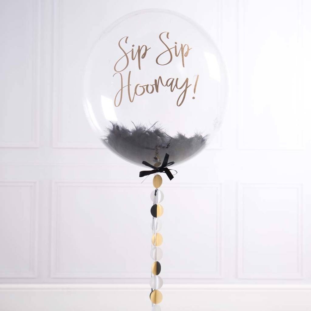 Personalised Party Feather Bubble Balloon By Bubblegum Balloons ...