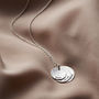 Personalised Hammered Family Disc Necklace, thumbnail 2 of 12
