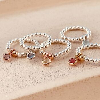 Sterling Silver Birthstone Ring, 3 of 5