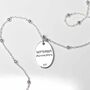 Sterling Silver September Birth Flower Necklace, thumbnail 3 of 7