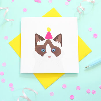 Birthday Cat Card, Multiple Breed Options, 10 of 12
