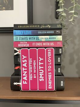 Book Genre Stack Acrylic Bookend Home Decor, 3 of 6