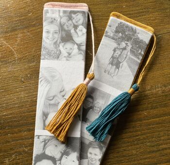Personalised Embroidered Photo Strip Bookmark, 8 of 9