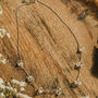 925 Silver Raw Quartz Stone Crystal Choker Necklace, thumbnail 3 of 4