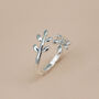 Adjustable Leaf Ring, Gold, Rose Gold, Silver Plated, thumbnail 5 of 6