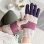 Winter Stripe Knit Gloves, thumbnail 1 of 7