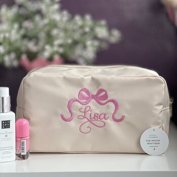 Embroidered Personalised Medium Bridesmaid Pouch, 5 of 5