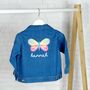 Butterfly Personalised Baby/Kids Denim Jacket, thumbnail 1 of 2