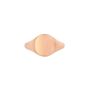 Oval Signet Ring Gold Plated Smooth Steel Ring, thumbnail 10 of 12