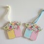 Wooden Flowers Hanging Decoration Birthday Gift Idea, thumbnail 2 of 10