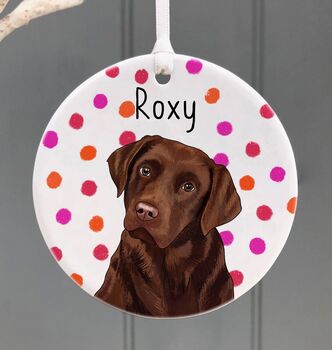 Personalised Dog Ceramic Decoration, 4 of 12