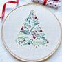 Christmas Tree Embroidery Hoop Kit, thumbnail 4 of 4