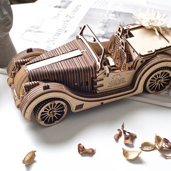 Roadster Build Your Own Moving Car By Ugears, 2 of 12