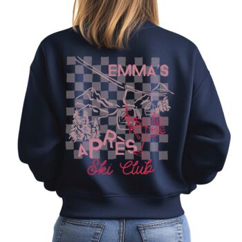 Personalised Cocktail Apres Ski Club Skiing Jumper, 2 of 4