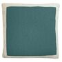 Solid Knitted Poster Cushion Pine Green, thumbnail 3 of 3