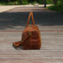 Genuine Leather Gym Bag With Shoes Strorage, thumbnail 9 of 12