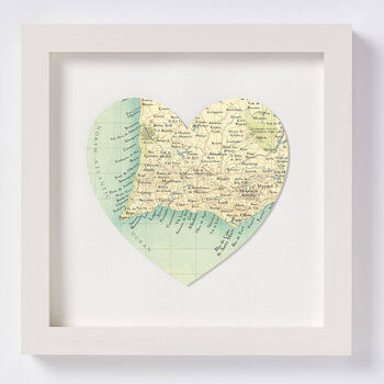 The Algarve Map Heart Print, 2 of 6