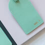 Personalised Leather Passport Cover And Luggage Label, thumbnail 4 of 12