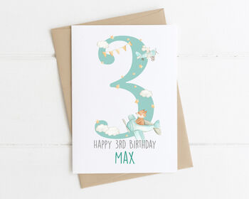 Personalised Children's Birthday Card Aeroplanes, 7 of 9