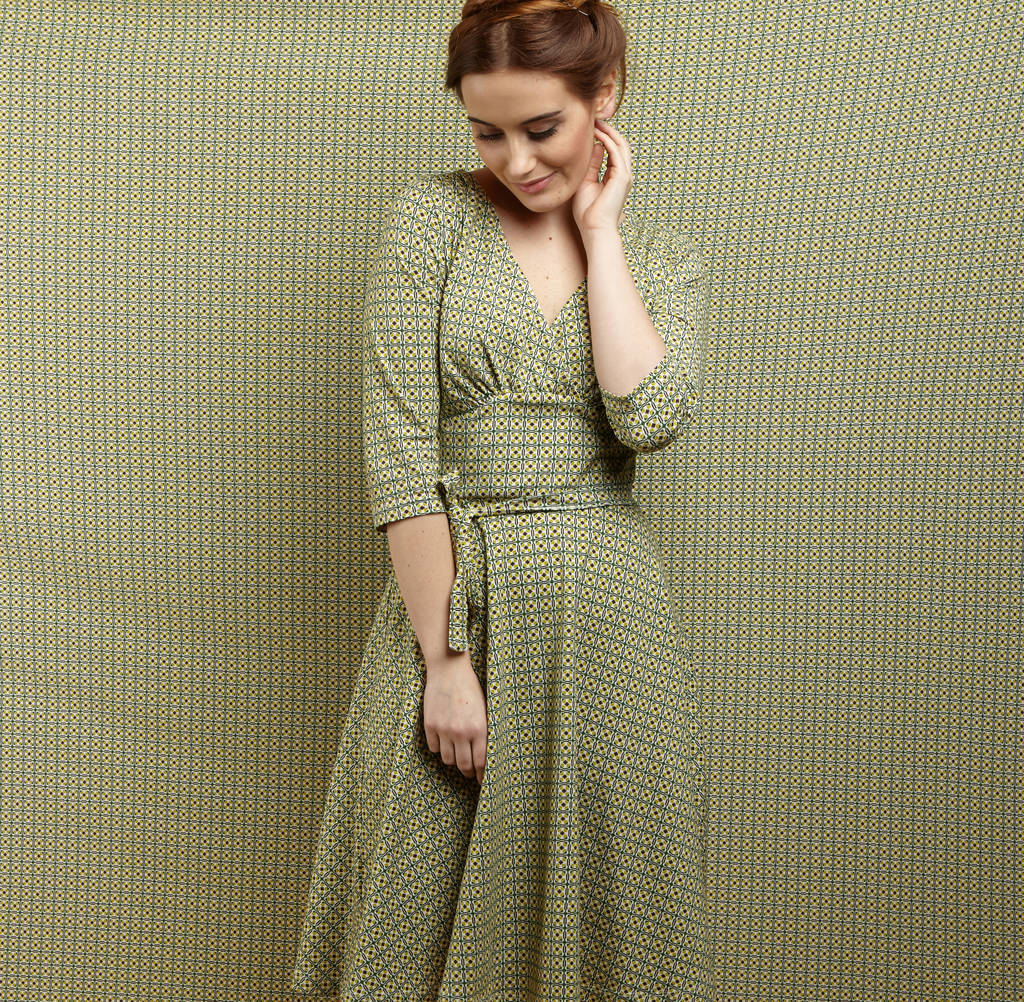 green and mustard outfit