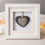 Silver Heart 25th Wedding Anniversary Gift Personalised For The Couple, thumbnail 3 of 8