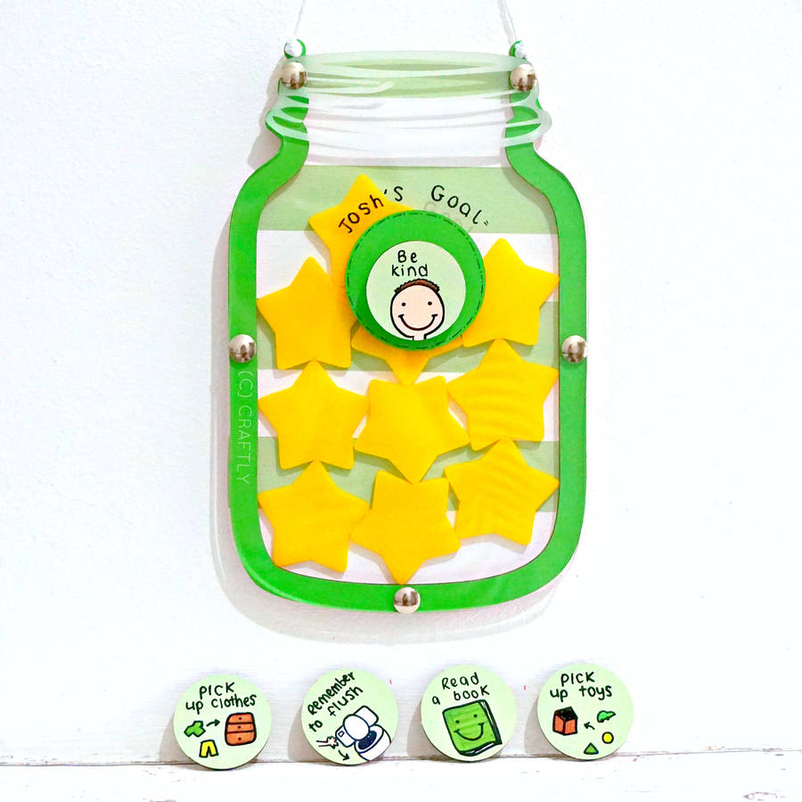 Personalised Stars Reward Chart By Craftly Notonthehighstreet Personalised Stars Reward Chart