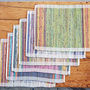 Recycled Newspaper Woven Placemat, thumbnail 3 of 8