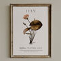 Birth Flower Wall Print 'Water Lily' For July, thumbnail 8 of 9