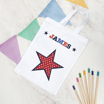 Personalised Boy's Fabric Party Bag, 11 of 11