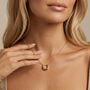 Gold Or Silver Women’s Chunky Horseshoe Pendant Necklace, Minimalist Jewellery, thumbnail 2 of 7