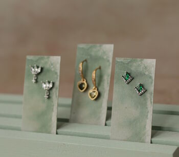 Blue Opal Stud Earrings, 9 of 11
