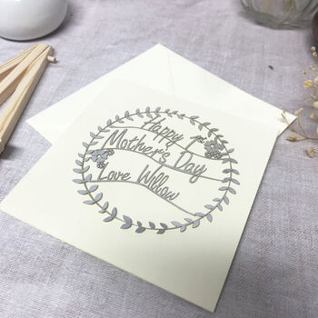 Personalised Papercut 1st Mother's Day Card, 12 of 12