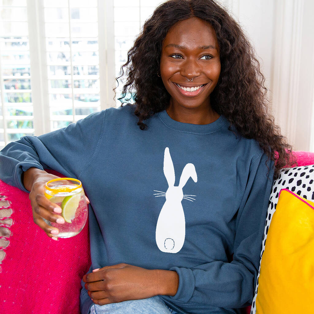 Lucky Rabbit Sweatshirt - Eggplant