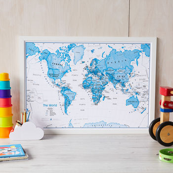 Kids Map Of The World Art Print, 3 of 12