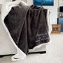 Personalised 50th Birthday Sherpa Blanket, thumbnail 3 of 12