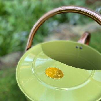 Lemon And Lime Green And Copper Trim Watering Can Duo, 3 of 9