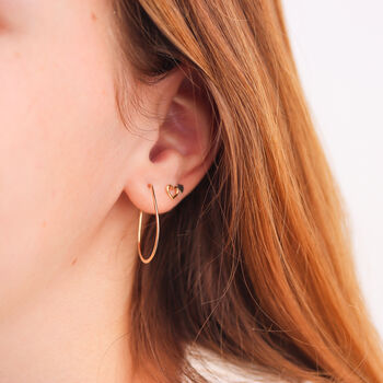 Teardrop Hoop Earrings In 14k Gold Fill, 9 of 9