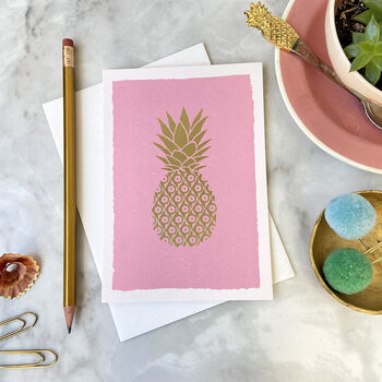 Pineapple Luxury Box Set Of Eight Note Cards, 7 of 10