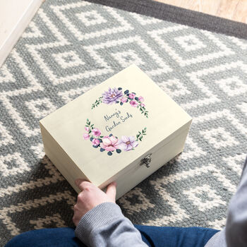 Personalised Floral Garden Seeds Box, 2 of 3
