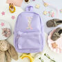 Liberty Of London Initial Children's Backpack Purple, thumbnail 1 of 8