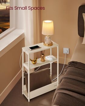Slim Side Table Charging Station Rack, 4 of 8