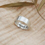 Men's Silver Personalised Eternity Ring, thumbnail 1 of 12
