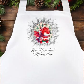 Personalised Christmas Wales Dragon And Welsh Sheep Break Through, 4 of 12