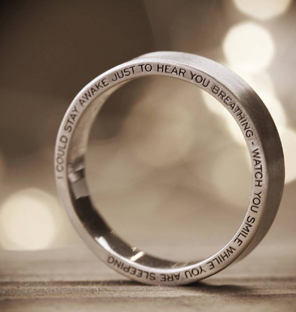 The Halo Personalised Silver Ring, 1 of 5
