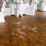 Personalised Wedding Dance Floor Sticker, thumbnail 1 of 2